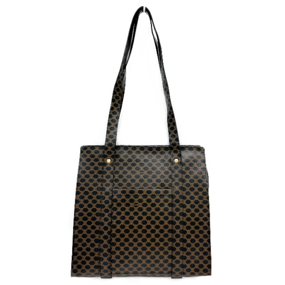 Celine Macadam Logo All Over Pattern Bag Black Br… - image 1